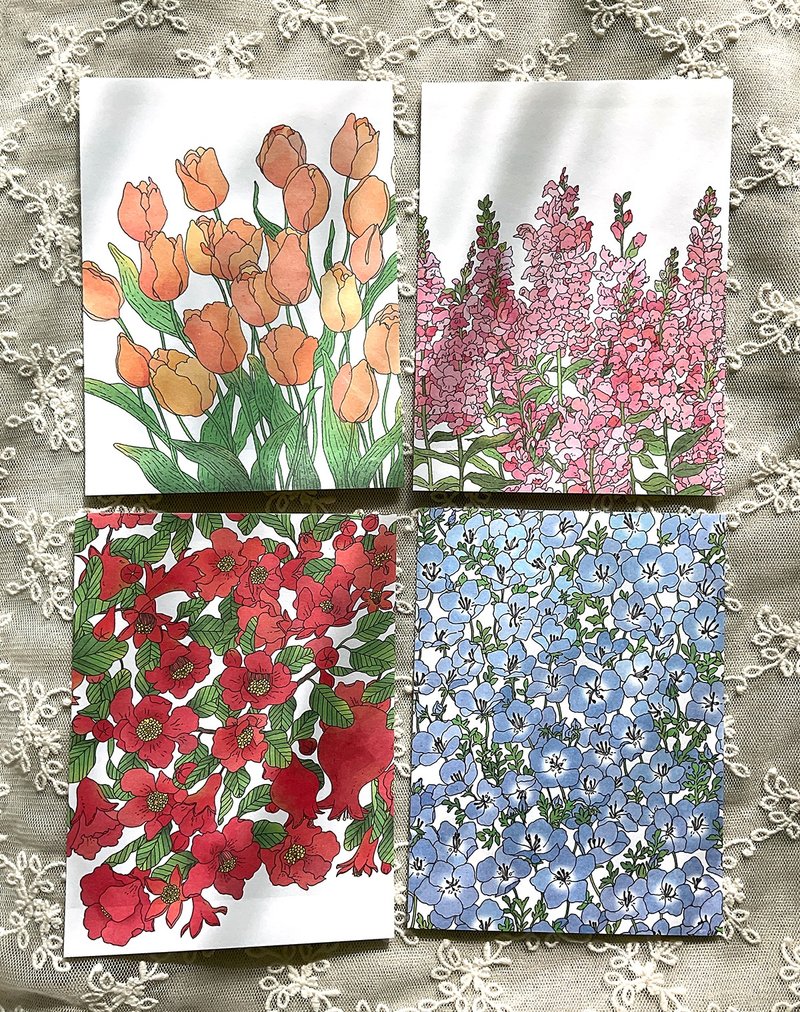 Botanic Garden Flower sticker Mix Package (dami) vintage gift - 貼紙 - 紙 多色