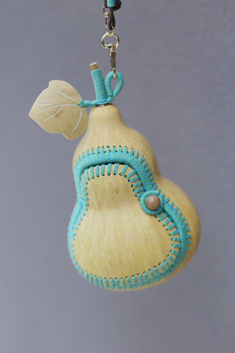 No.8-原創 & 天然葫蘆 收納 儲物 裝飾 | 全手工藏式編繩 | 一件 - 側背包/斜背包 - 植物．花 多色