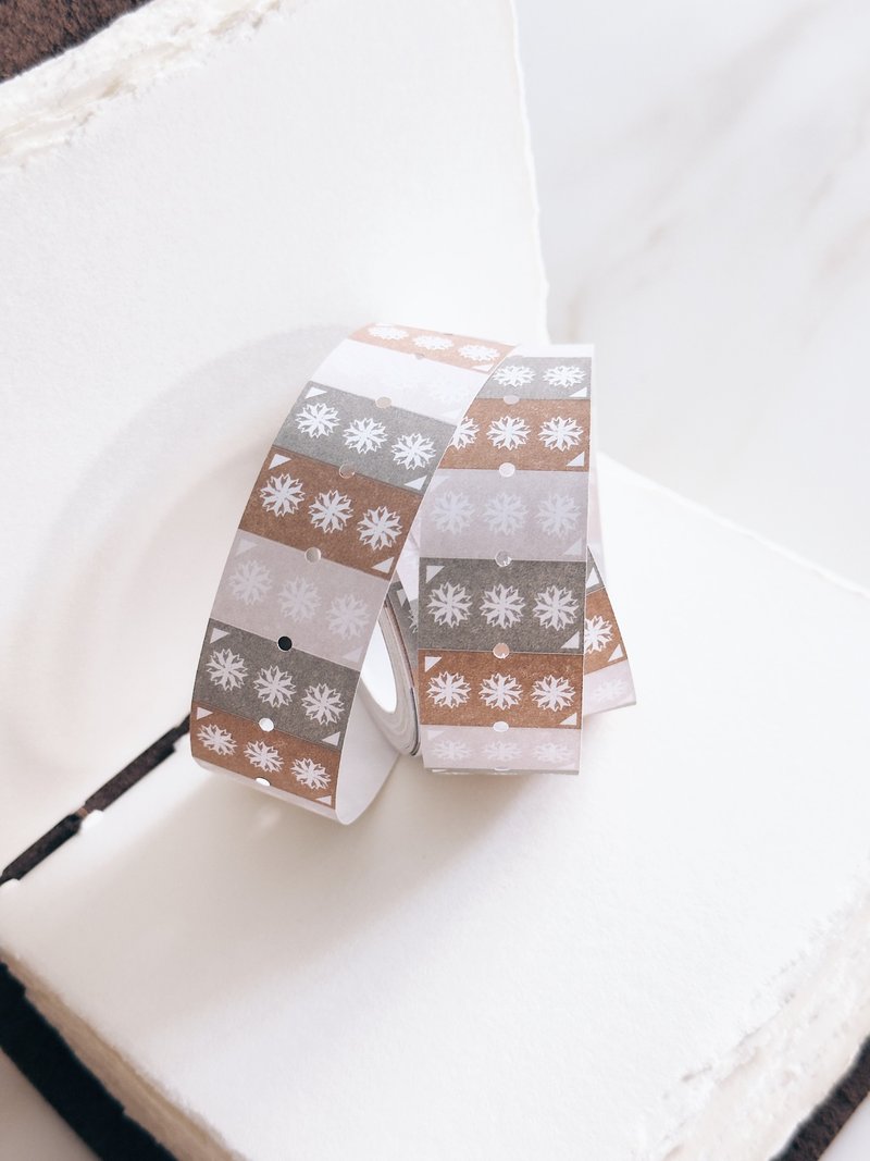 Snowflake / 3 colours・標籤貼紙卷・Sticker Roll - 貼紙 - 紙 