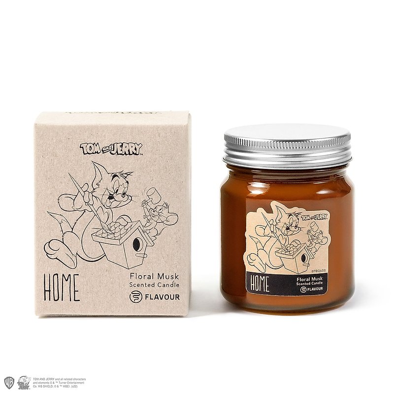 FLAVOUR TOM & JERRY Pet Friendly Fragrance Series HOME | Scented Candles | Floral Musk - Candles & Candle Holders - Wax 