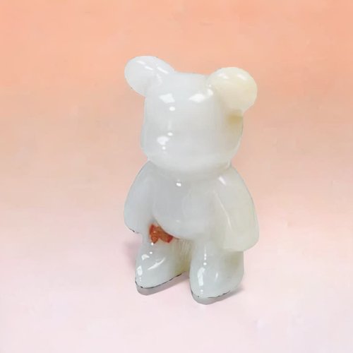 瓔珞珠寶盒 E.L.Jewelry Box 【熊熊玉見你】飄黃翡翡翠可愛小熊擺飾|天然緬甸玉翡翠A貨|送禮