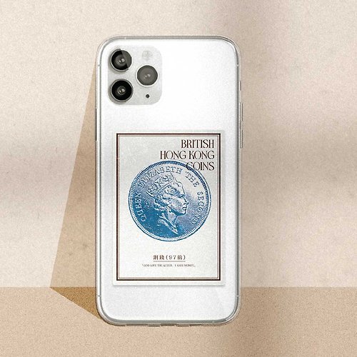 香港品牌 Stay Dreaming 手機殼官方專營店 香港品牌 移民禮物 British Hong Kong Coins 矽膠 iPhone 手機殼