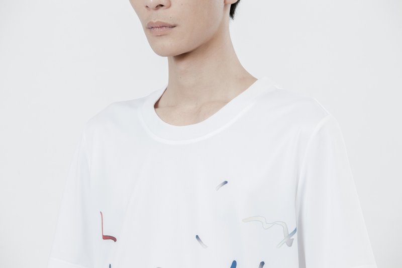 實驗‧印花T-SHIRT - 男 T 恤 - 聚酯纖維 