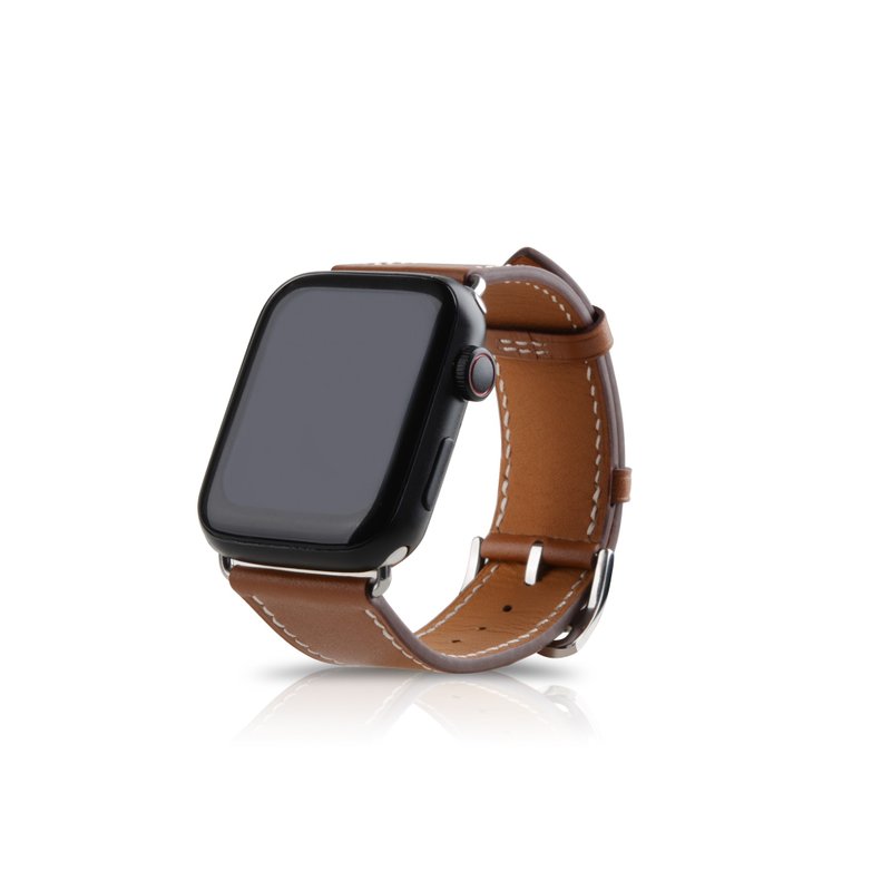 Lussoloop Swift calfskin Band for Apple Watch in Swift calfskin. - อื่นๆ - หนังแท้ สีนำ้ตาล