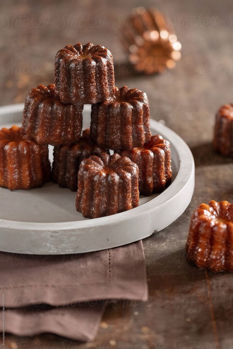 Chili Chocolate Canele - Cake & Desserts - Fresh Ingredients 