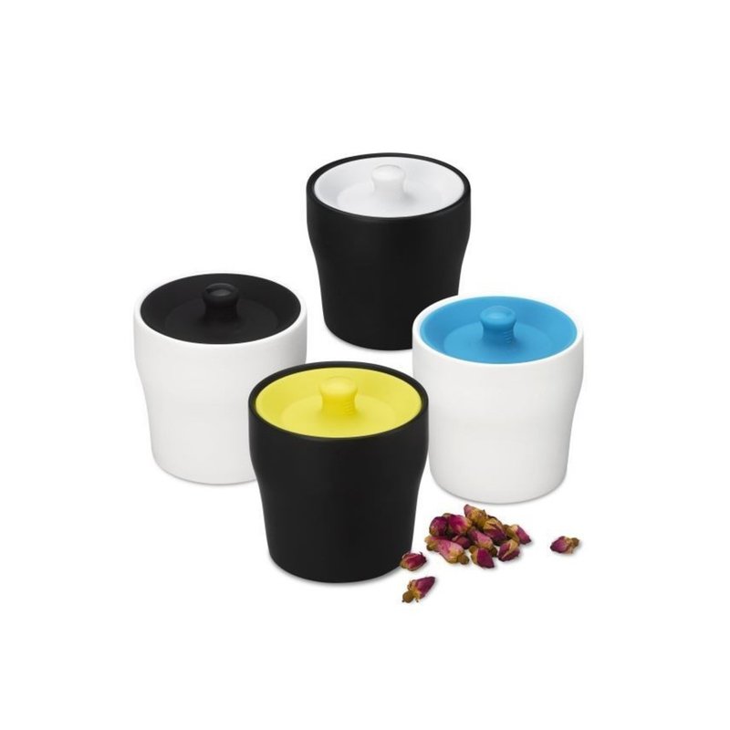 【實用禮禮物】矽膠陶瓷 密封罐-400ml 生日禮物 情人節 聖誕送禮 - 廚具 - 陶 