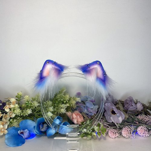 NekoTyan Mini purple cat ears headband