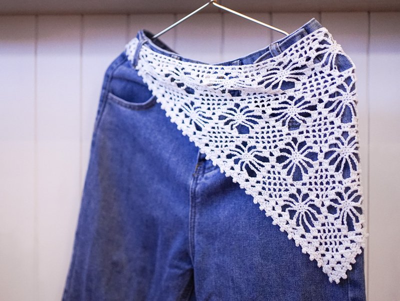 兩用三角巾-純白色 - 絲巾 - 棉．麻 白色