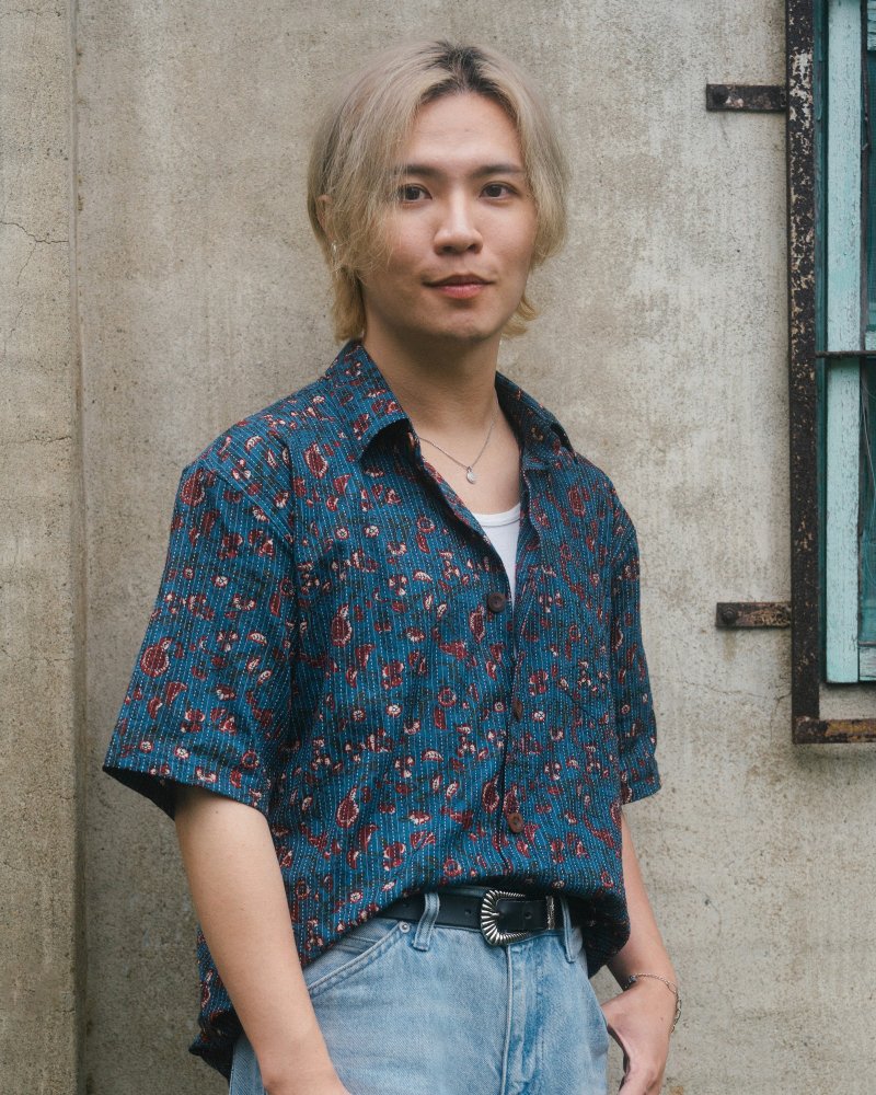 印度蓋染工藝純棉 男生襯衫 － 藤蔓海藍 - 男襯衫/休閒襯衫 - 棉．麻 多色