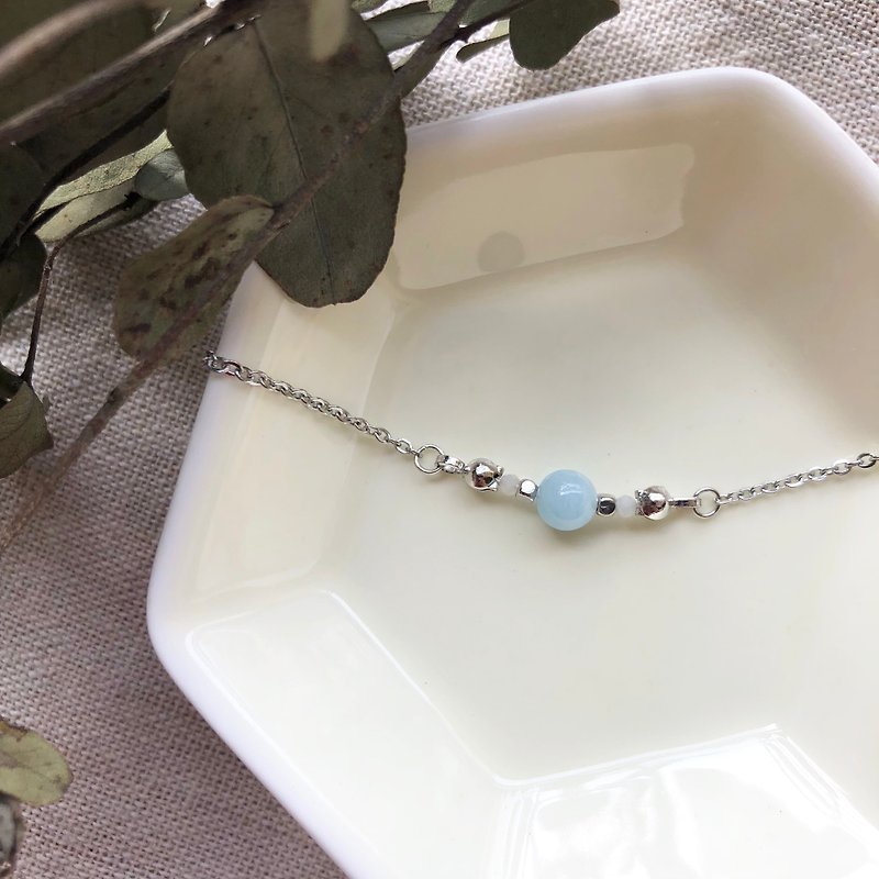Aquamarine Necklace Aquamarine Necklace - Necklaces - Semi-Precious Stones Blue