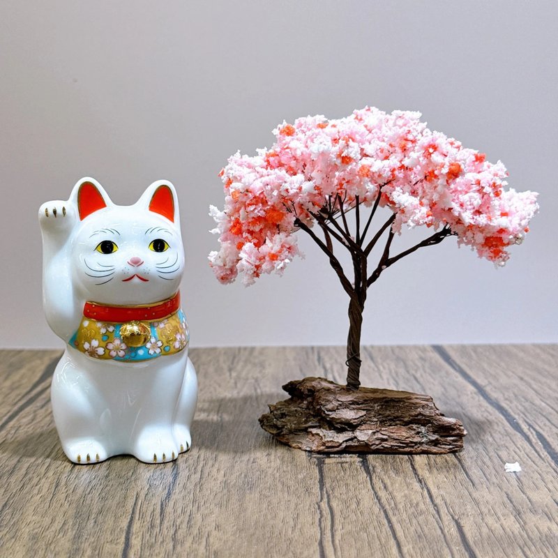 【可愛福喵】日本藥師櫻花招財貓 - 擺飾/家飾品 - 瓷 白色