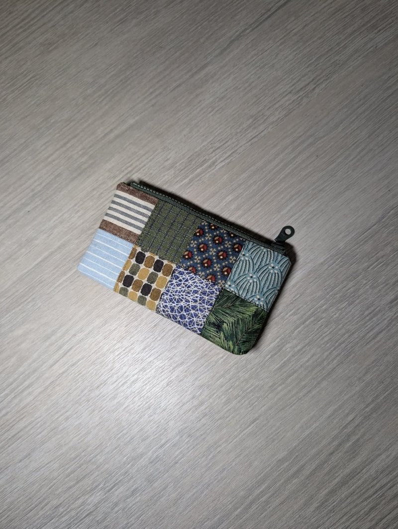 拼接包 - 銀包 - 棉．麻 