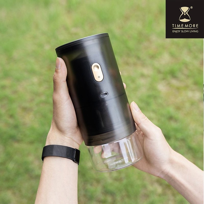 泰摩 GRINDER go高階版便攜式電動磨豆機(栗子Go)-鍍鈦磨芯 - 咖啡壺/手沖壺 - 其他材質 黑色