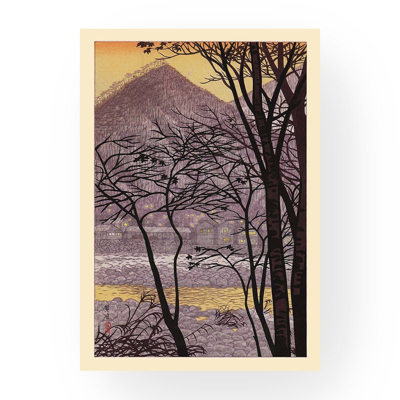 【藝術掛畫】笠松紫浪 Kasamatsu Shirō 一 水上餘光 - 海報/掛畫/掛布 - 紙 