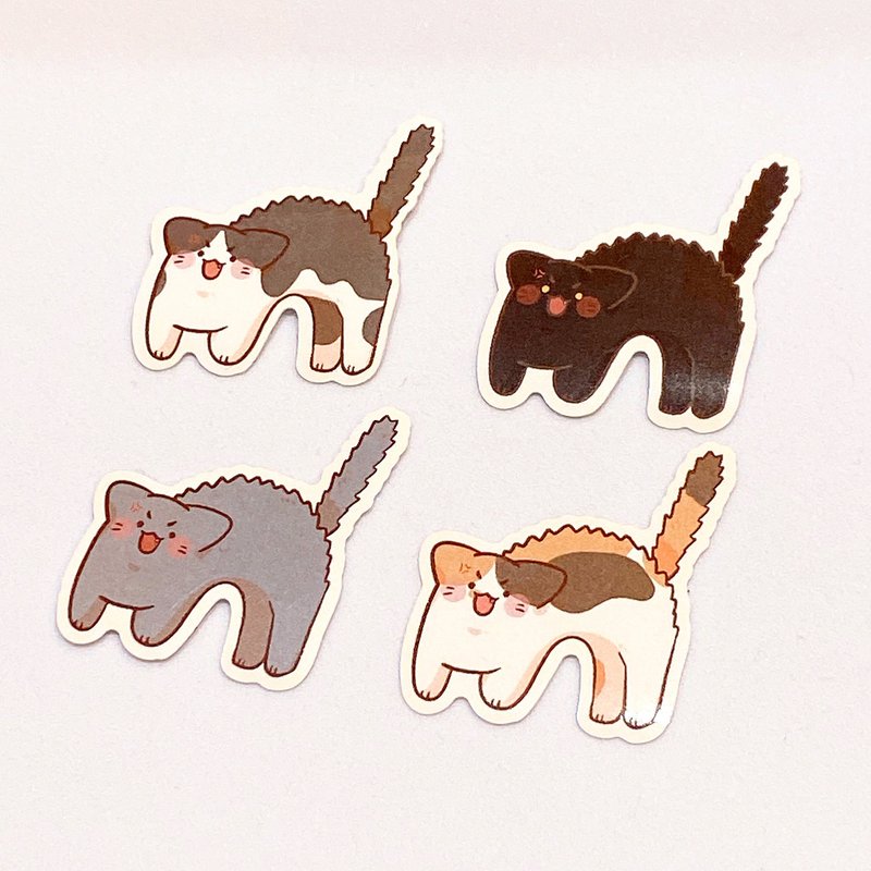 TACO Stickers Bag - Angry Cats - สติกเกอร์ - กระดาษ หลากหลายสี