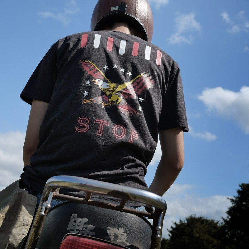 Retro T-Shirt -eagle mudguard - Men's T-Shirts & Tops - Cotton & Hemp 