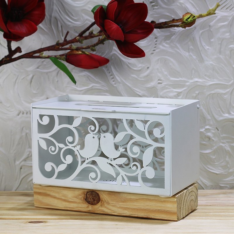 [OPUS Dongqi Metalworking] Champs Tiaozhu-Metal Craft Surface Box (White)/Storage Box TI-bd04(W) - ของวางตกแต่ง - โลหะ ขาว