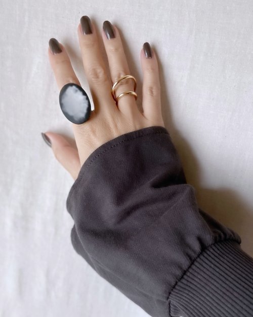 cuff-if Galaxy volume ring /Moon/ full moon 満月 silver/silver925 戒指 日本戒指