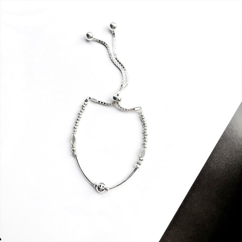 [Bunny] -be alright (blessing / sterling silver bracelet / adjustable bracelet / gift / send her) - Bracelets - Other Metals 