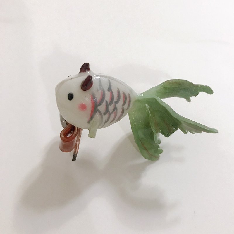 手工地縛少年花子君周邊八尋寧寧魚造型擺件送結緣鱗片生日禮物 - 擺飾/家飾品 - 其他材質 
