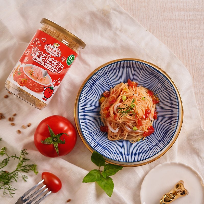 Tomato baby noodles without salt 200g - บะหมี่ - อาหารสด สีแดง