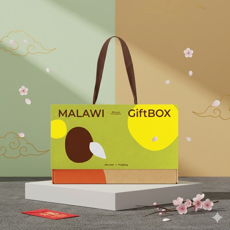 春節公益禮盒【是檸】鐵盒餅乾x馬拉威伯爵紅茶 - 蛋糕/甜點 - 紙 綠色