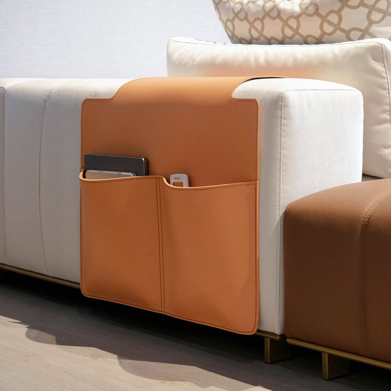 [D3 Log Home] Multipurpose Leather Sofa Storage Bag - กล่องเก็บของ - หนังเทียม 