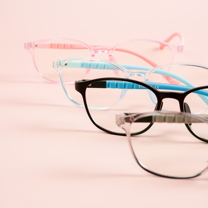 EJ-9803 Wellington frame children's blue light safety glasses - กรอบแว่นตา - วัสดุอื่นๆ สีเทา