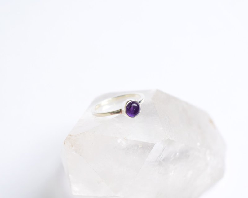 Amethyst grain Silver ring - General Rings - Gemstone Purple