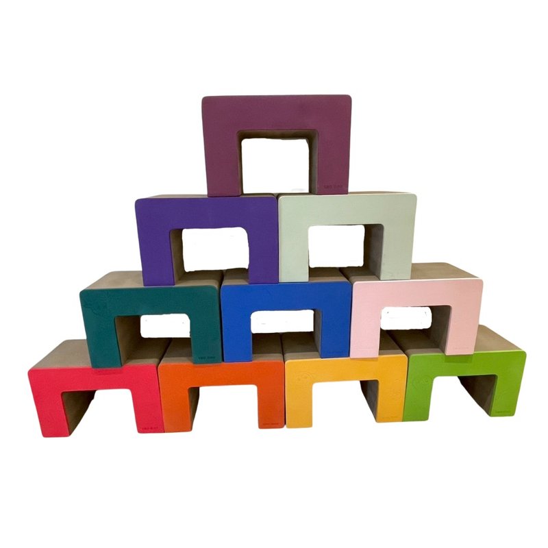 多功能ㄇ型椅 - 椅子/沙發 - 環保材質 紅色