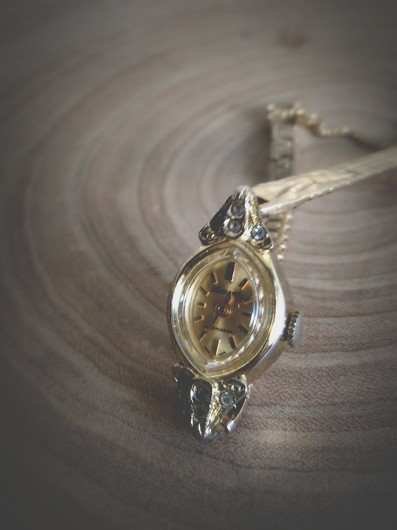 ルツェルンルツェルンヴィンテージ時計/アンティーク時計ハンドチェーンの機械的な時計クラシックエレガントな女性の腕時計 - 腕時計 - 金属 ゴールド