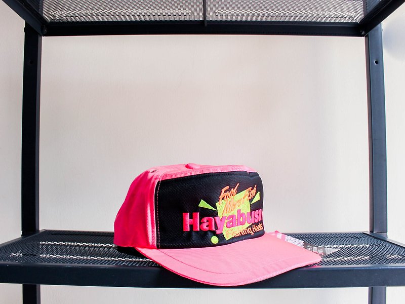 銀座夏ピンク蛍光バブルガムナイトアンティークフラットトップダック野球帽/野球帽 - 帽子 - その他の素材 ピンク