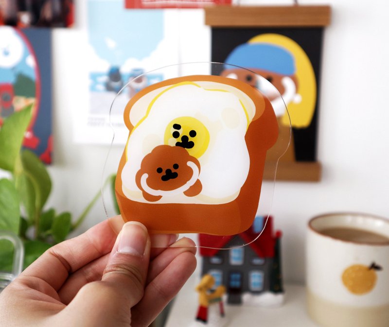 Rice Cake Puppy 多士造型 杯墊 - 杯墊 - 塑膠 