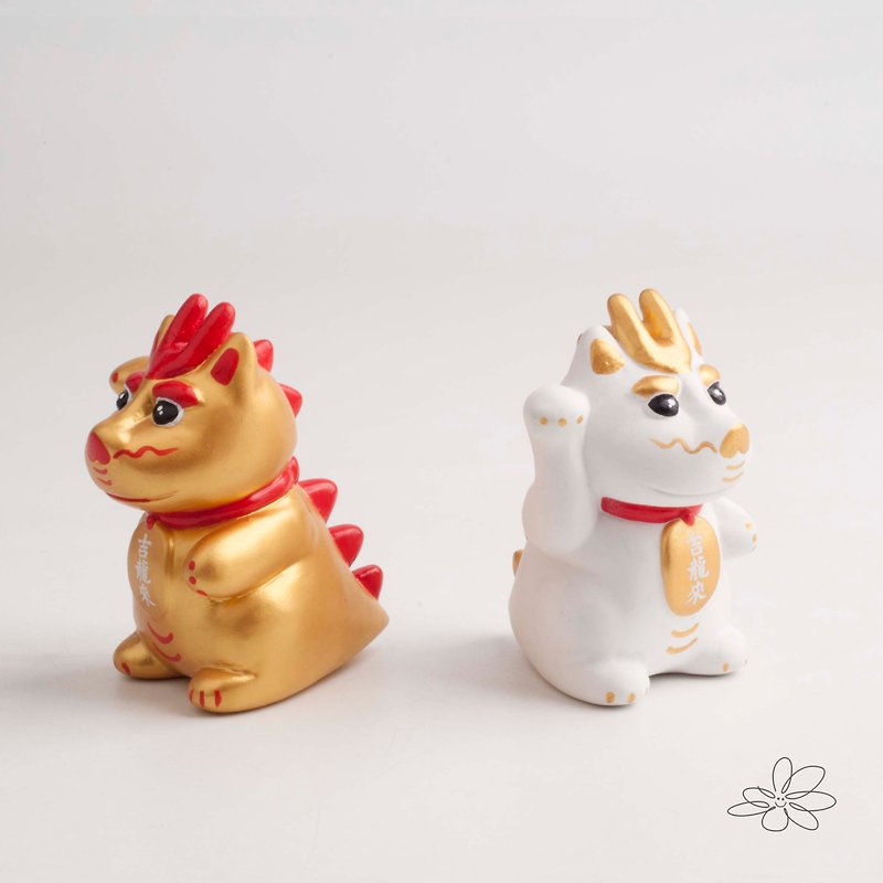 |woohuang | Cement material| The Year of the Dragon Jilong comes to the three-inch Jilong - Stuffed Dolls & Figurines - Cement Gold