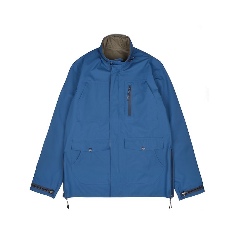 oqLiq - Display in the lost - Gossip Double-sided M65 Military Jacket (Azure) - Men's Coats & Jackets - Other Materials Blue