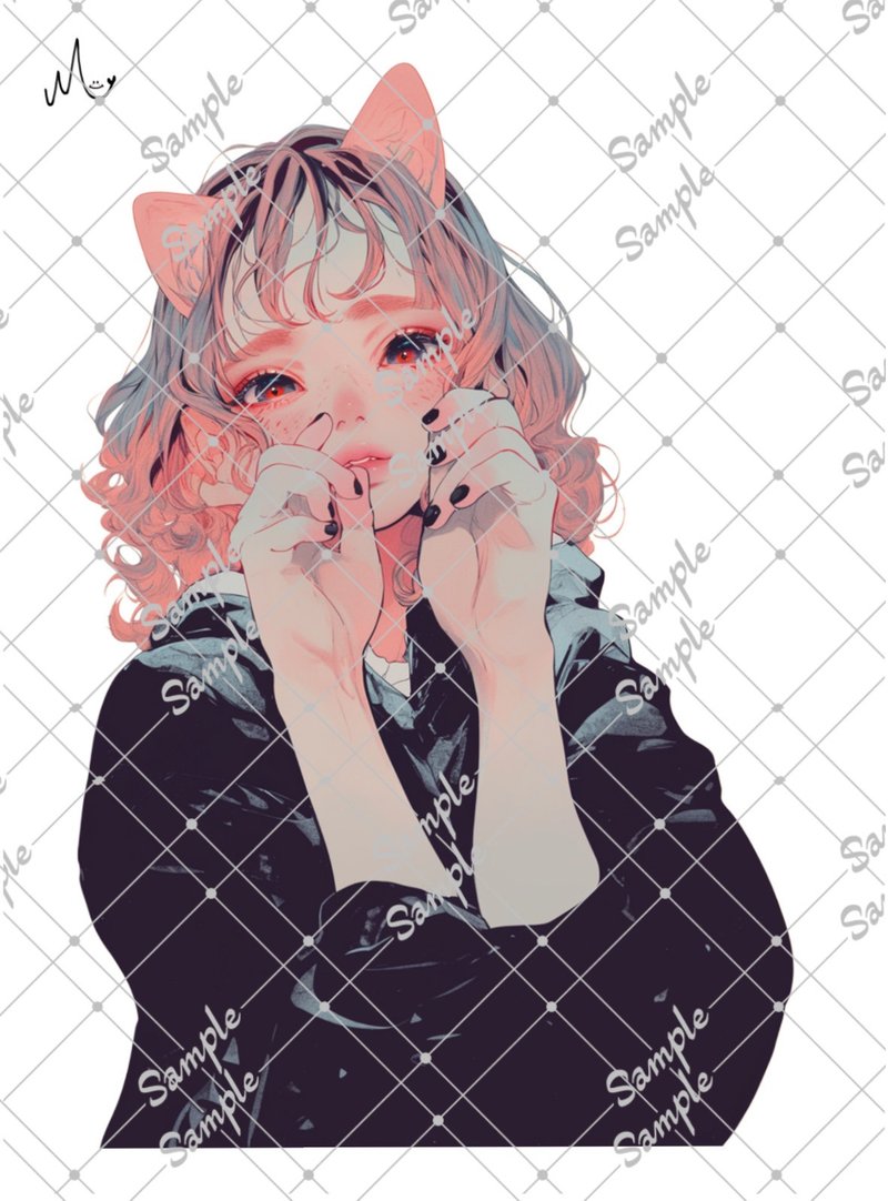 オリジナル人物ステッカー - 貼紙 - 紙 