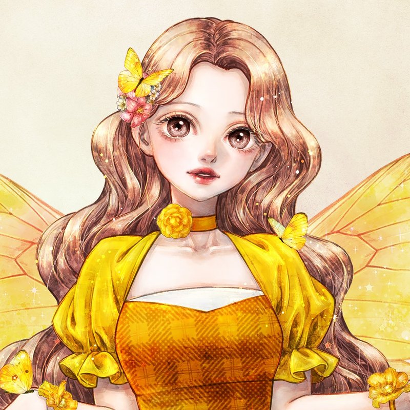 Pale Yellow White Butterfly Stickers (6color) - 貼紙 - 紙 