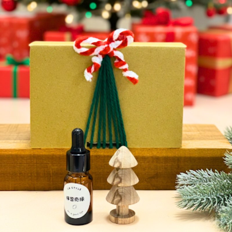 ウッドディフューザーギフトセット／エッセンシャルオイル選択可 - アロマ・線香 - その他の素材 