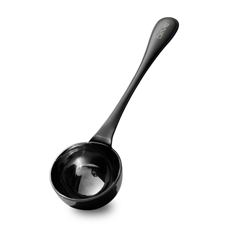 Driver Stainless Steel Coffee Spoon / Measuring Spoon / Powder Spoon / Coffee Bean Spoon / 10 oz Spoon - Black - เครื่องครัว - โลหะ สีดำ