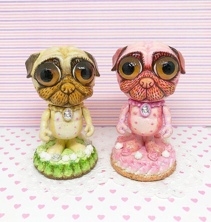 Pug Fakefood decoration - Items for Display - Resin Multicolor