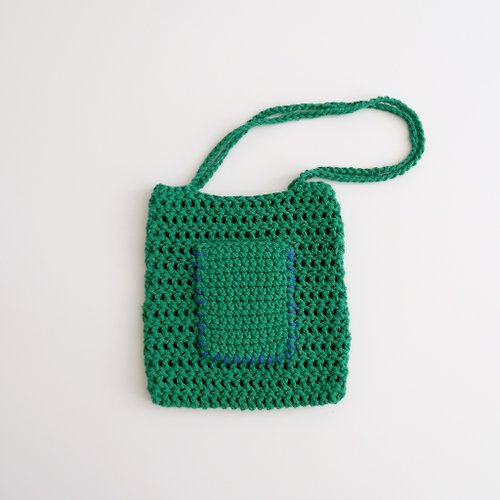 TAKOS Tiff Crochet Bag Green