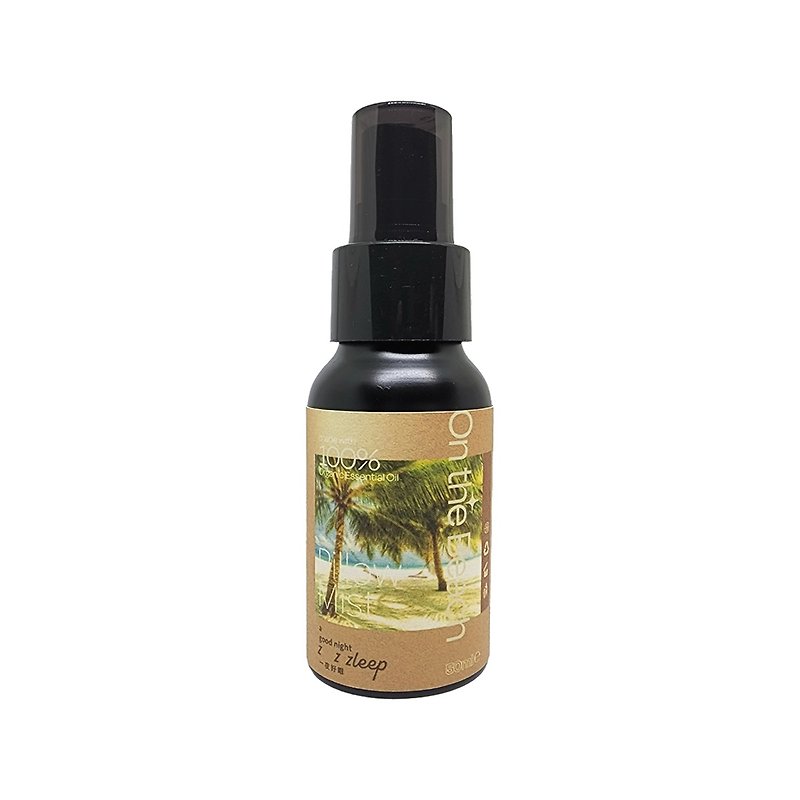 【Like being on the beach】Sleep Natural Aromatherapy Mist, On the beach, Refresh, 50 ml - น้ำหอม - น้ำมันหอม สีดำ
