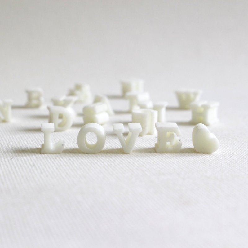 Communicate letters - Items for Display - Plastic White