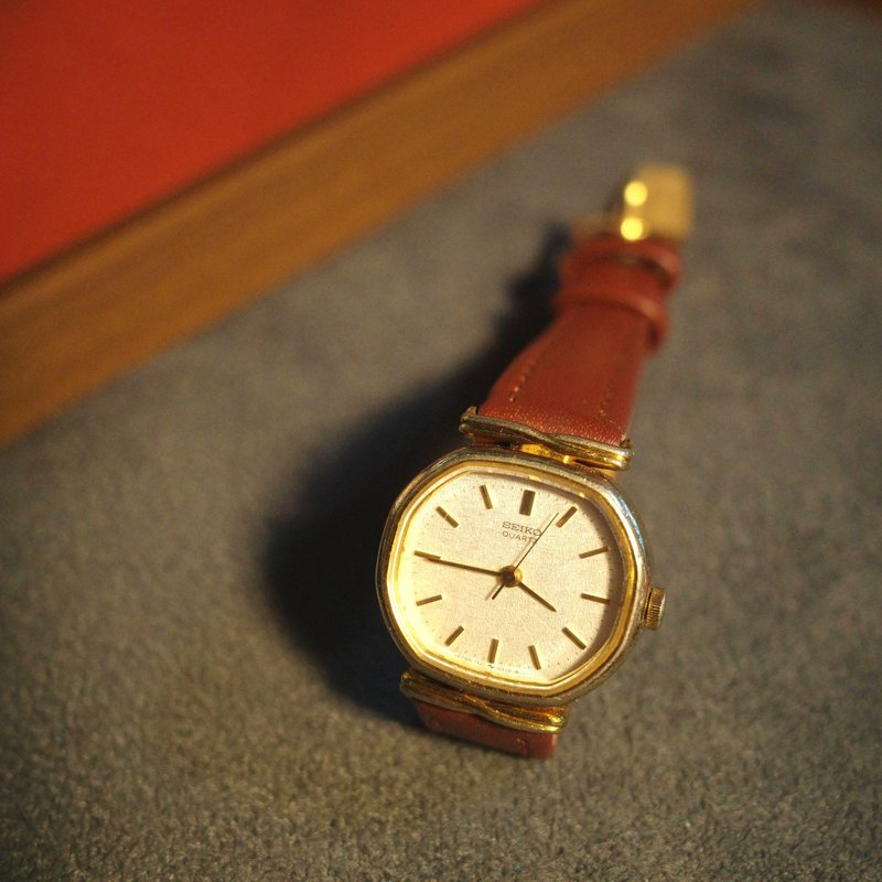 母親節禮物 Seiko Linen Dial Watch - 女錶 - 其他金屬 金色