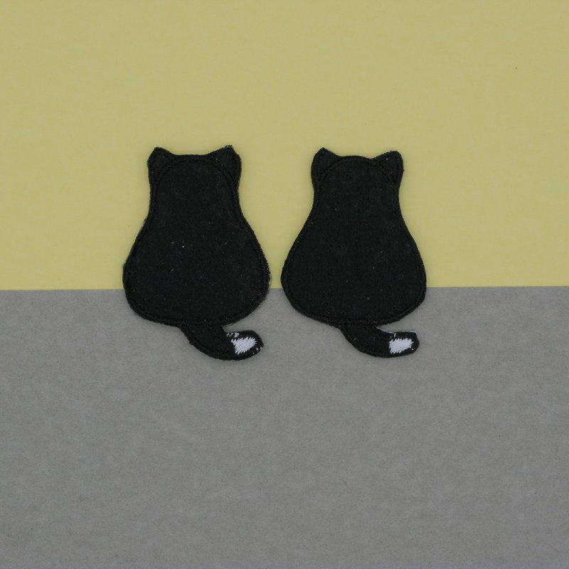Mini Black Cat Iron Patch