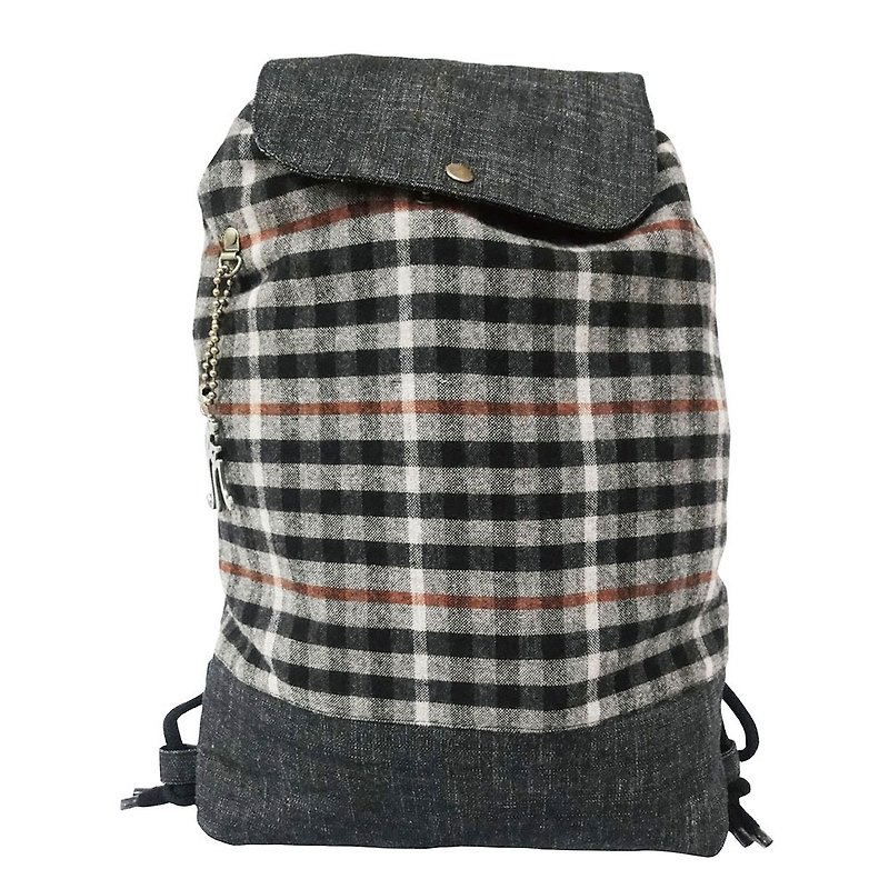 【Is Marvel】Scottish cowboy bag - Backpacks - Polyester Gray