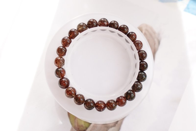 High quality cotton-free dense version black gold super seven 8mm - Bracelets - Crystal 