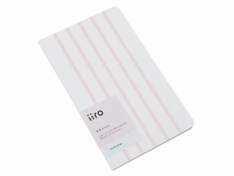 神戸派計画 iiro 26 條紋 (櫻花色) - 筆記本/手帳 - 紙 多色