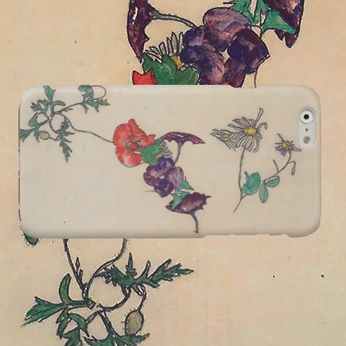GoodNotBadCase iPhone case Phone case Samsung Galaxy Case hard plastic Egon Schiele flower 67