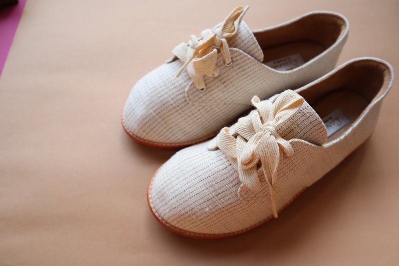 Snow Drop shoes - 女休閒鞋/帆布鞋 - 棉．麻 卡其色